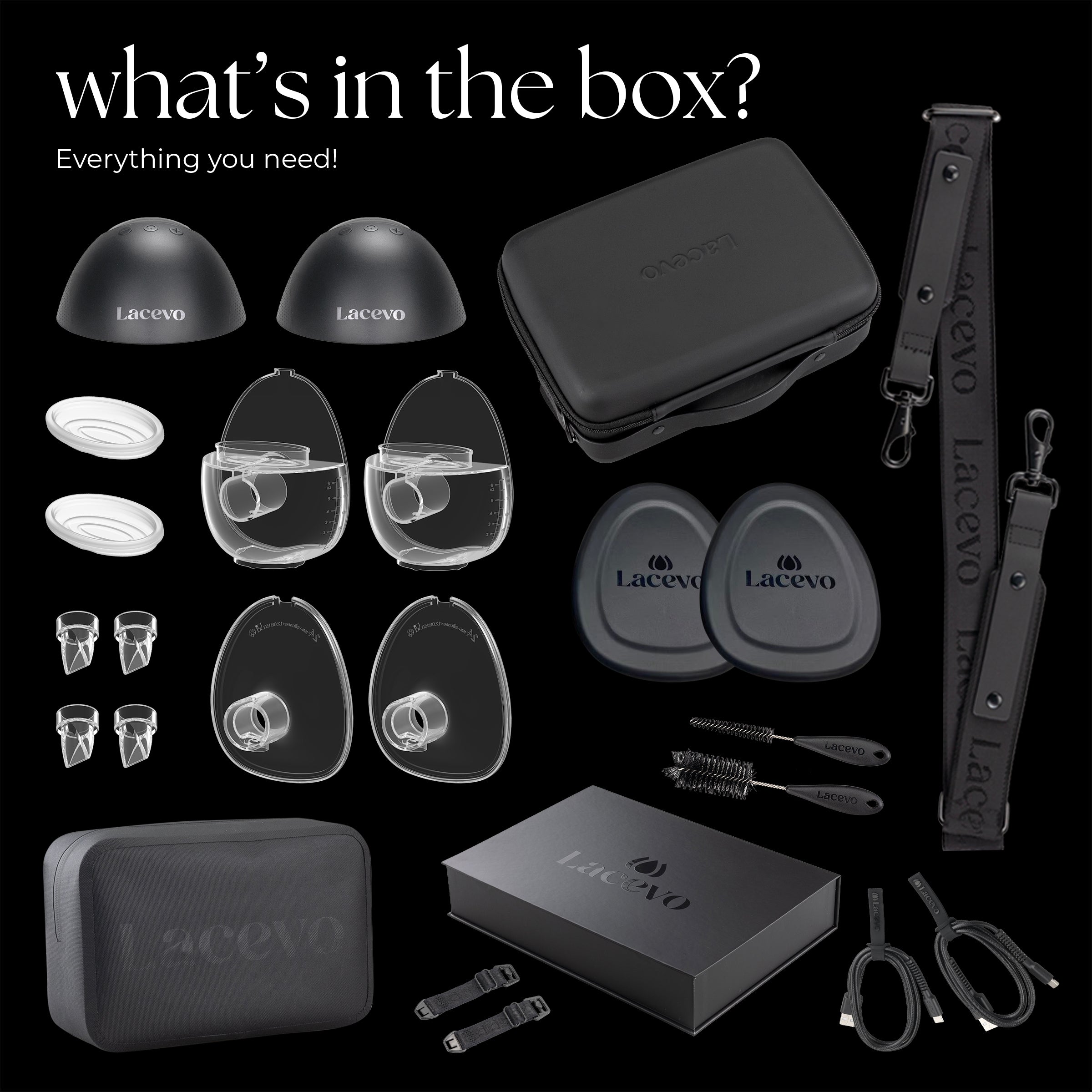 LACEVO S70 in bra breast pump set