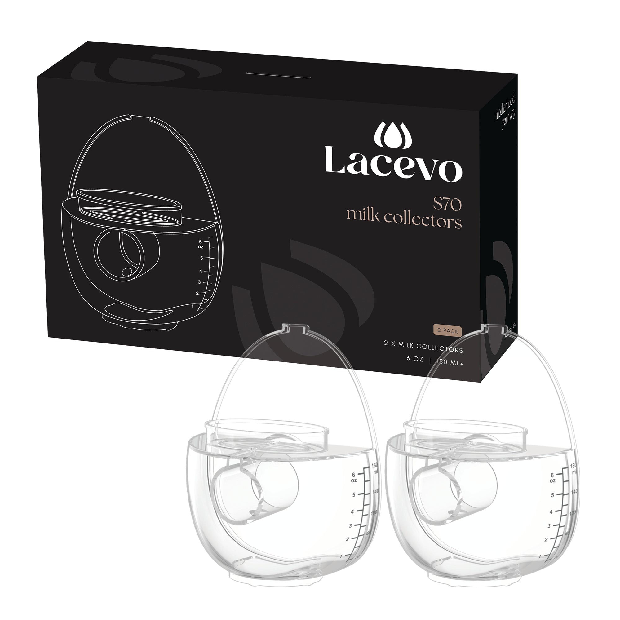 LACEVO S70 milk collectors (2 pieces)