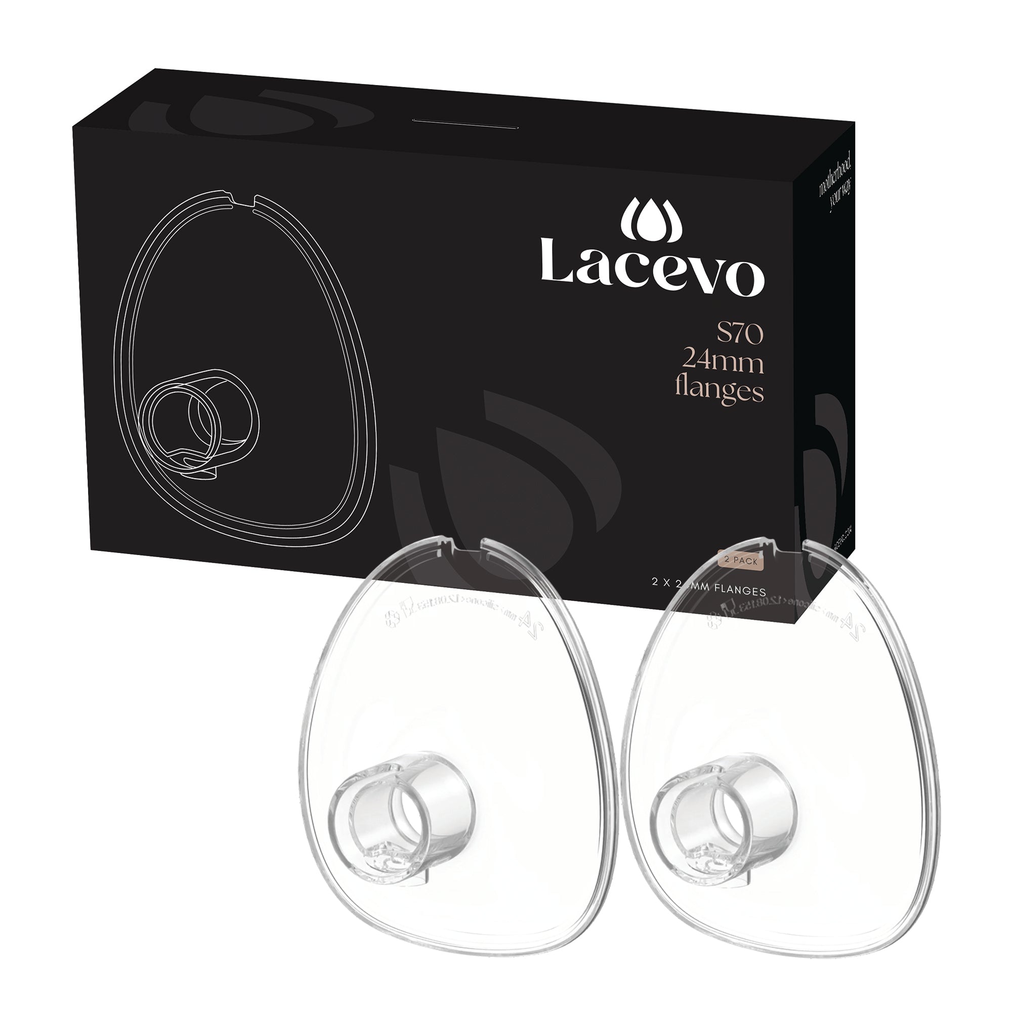 LACEVO S70 24mm flange (2 pieces)